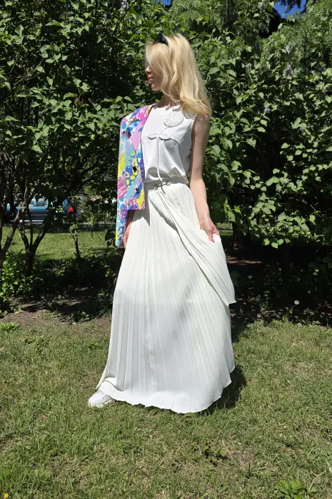 Елегантен бял потник - 795 - Елегантен бял потник - 795