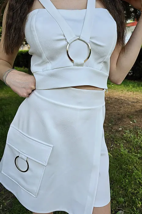 Бял дамски топ - Бял дамски топ