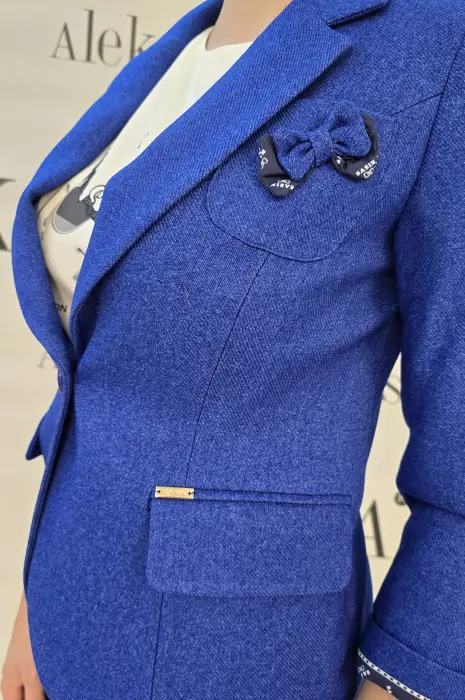 Дамско сако в кралскосиньо - 188 - Дамско сако в кралскосиньо - 188