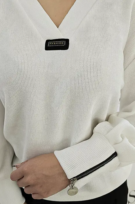 Бяла блуза FASHION