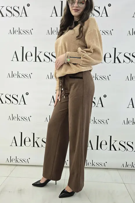 Кафяв велурен панталон - 167 - Кафяв велурен панталон - 167