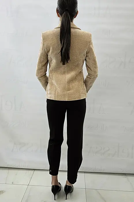 Бежаво сако плюшено - 543 - Бежаво сако плюшено - 543