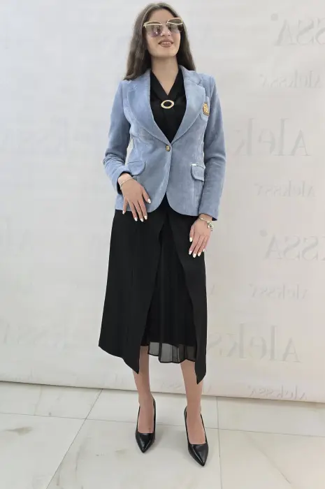 Светло синьо сако джинс - Светло синьо сако джинс