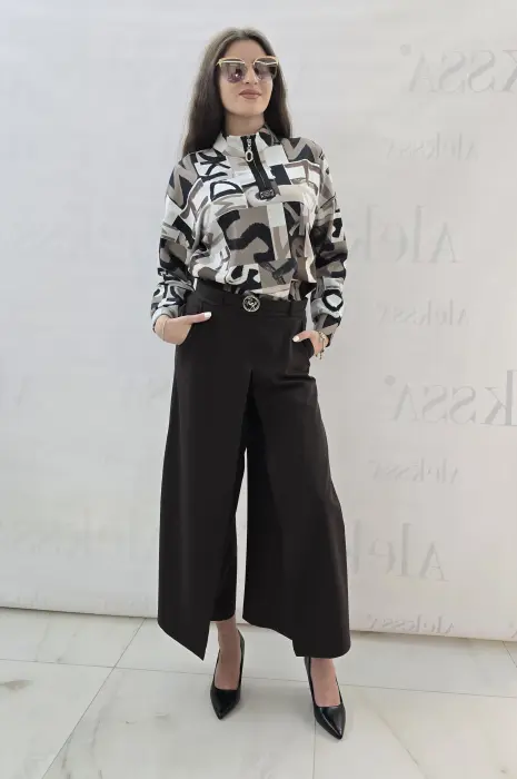 Дамска бежова блуза - 625 - Дамска бежова блуза - 625