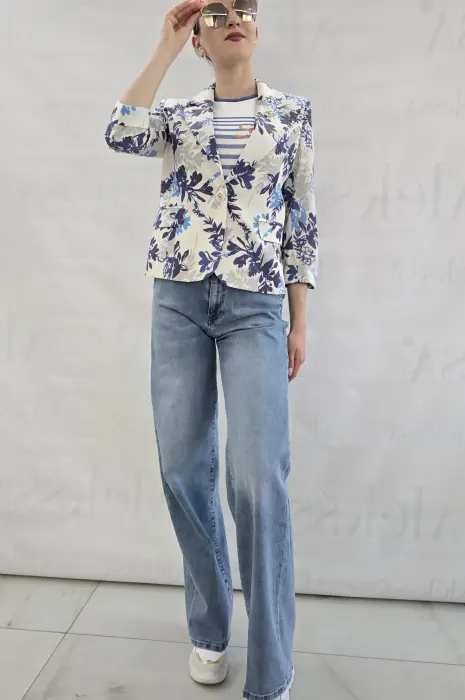 Дамско синьо сако - 847 - Дамско синьо сако - 847