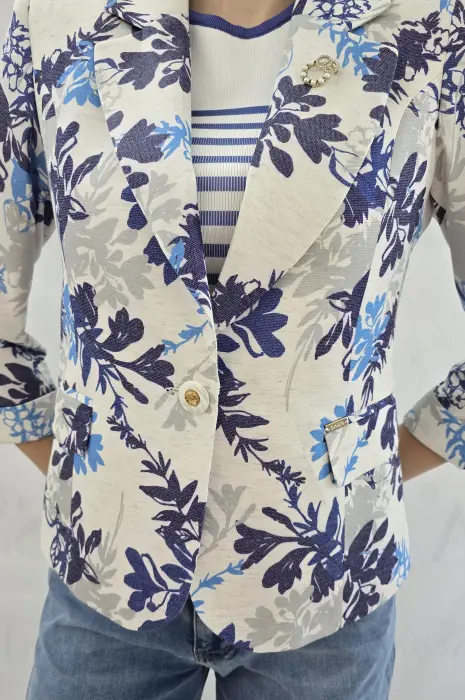 Дамско синьо сако - 849 - Дамско синьо сако - 849