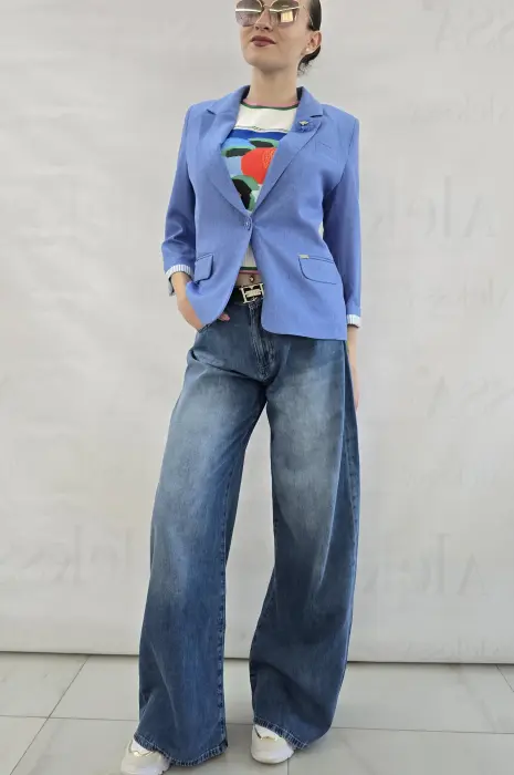 Елегантно синьо сако - 838 - Елегантно синьо сако - 838