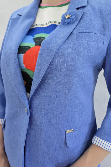 Елегантно синьо сако - Елегантно синьо сако