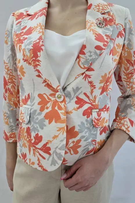 Елегантно оранжево сако - 844 - Елегантно оранжево сако - 844