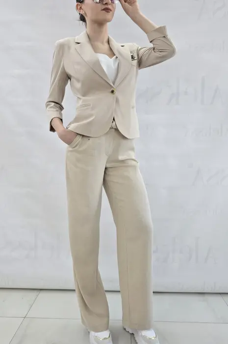 Елегантно бежово сако - 857 - Елегантно бежово сако - 857