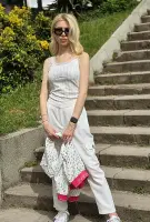 Дамски бял комплект - Дамски бял комплект