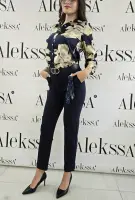 Риза в тъмно синьо и бежаво - Риза в тъмно синьо и бежаво