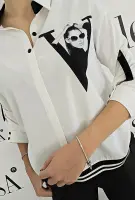 Елегантна бяла блуза - Елегантна бяла блуза