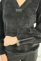 Черна блуза FASHION - Черна блуза FASHION